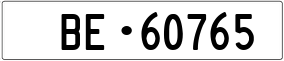 Trailer License Plate